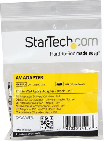 StarTech.com DVI to VGA Cable Adapter - F/M - DVI to VGA connector - DVI to VGA Converter - DVI to VGA Adapter (DVIVGAFM) Beige (Pack of 2) in Saudi Arabia