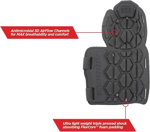 معدات دمشق: واقيات الساعد والمرفق D-Flex مصنوعة في الولايات المتحدة - ممتصة للصدمات، أقصى قدر من الحماية، قابلة للتعديل (كبير جدًا) in Kuwait