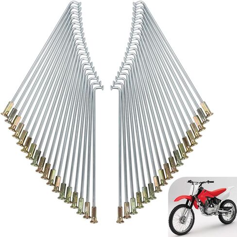 Motoparty Rear Wheel Spoke for Honda XR100R CRF100F Replacement for OEM 97228-42138-K0 97658-42137-K0 16"Spokes for Motorcycles (36pcs Spokes + Nuts Set) in Saudi Arabia