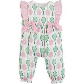 Mud Pie baby-girls Baby Girl Tennis Print Longall;