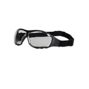 MAGID G818AFC Gemstone Specialty Polycarbonate Foam Padded Safety Spectacle with Elastic Strap, Clear Lens