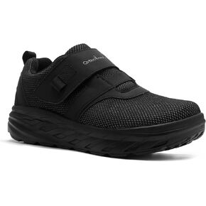 OrthoComfoot Women's Orthopedic Diabetic Wide Walking Shoes: Comfortable Casual Arch Support Plantar Fasciitis Loafers, Orthotic High Arch Swollen Feet Adjustable Work Shoes for Ankle and Heel Pain