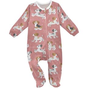Dussdil Baby One-Piece Footies Newborn Rompers Pajamas Cotton Footed Pjs for Sleep Play Boys Girls