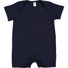 RABBIT SKINS Infant 100% Cotton Premium Jersey Short Sleeve Romper (4486)