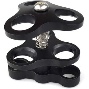 SKYSHARK Ball to YS Head Clip Arm for Underwater Diving Light Arms Joint Bracket Arm Two Section Holder Waterproof Case Tray Attachment