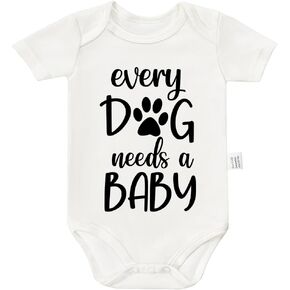 Every Dog Needs a Baby Bodysuit, Infant Newborn Cotton Romper Short Sleeve Jumpsuit Outfits 0-24 Months