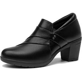 CentroPoint Women's Chunky Block Heels Closed Toe Dress Wedding Pumps Comfortable Supportive Work Shoes