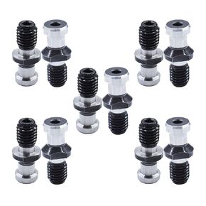 kimllier 10Pcs Hollow Pull Stud Retention Knob CAT40 75 Degree 0.747 Inch Fit for CNC Machining Machines