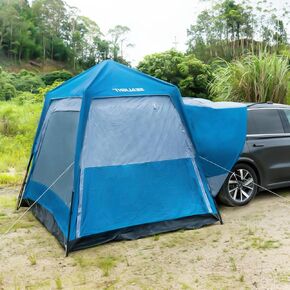 SEALIGHT SUV Tent for Camping，6 Person Pop Up Tent Double Layer PU3000mm Waterproof Car Camping Tent with Rainfly and Storage Bag，Weather Resistant Car Tents for Camping SUV，10FT L x 8FT W x 7.2FT H