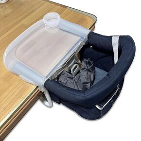 Baby Dining Tray Baby Feeding Tray for Inglesina Fast Table Chair Portable Baby Dining Chair Tray for Baby Toddler Perfect for Meal (Clear)