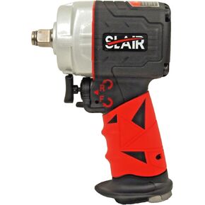SLAIR 1/2"" Dr Compact Air Impact Wrench 553 ft-lb Gift Box xx7115, Red and Black