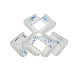 BdiliUSA6 Packs PVC Transparent L Type Corner Protectors, Furniture Bumper Cushion Table Edge Corner Protector, Self-Adhesive Edge Bumpers for Cabinets Tables Household Appliance (6), 59