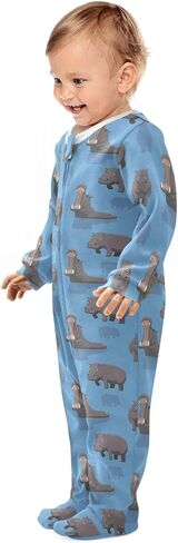 Dussdil Baby One-Piece Footies Newborn Rompers Pajamas Cotton Footed Pjs for Sleep Play Boys Girls in Kuwait