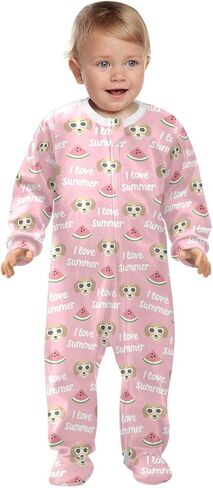 Dussdil Baby One-Piece Footies Newborn Rompers Pajamas Cotton Footed Pjs for Sleep Play Boys Girls in Kuwait