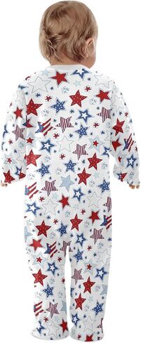 Dussdil Baby One-Piece Footies Newborn Rompers Pajamas Cotton Footed Pjs for Sleep Play Boys Girls in Kuwait