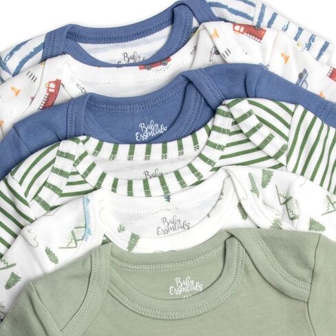 Baby Essentials 6 Pack Bodysuit Set Baby Boy Mama’s Little Man Just Like Dad 6 Piece Newborn Outfit Set in Kuwait