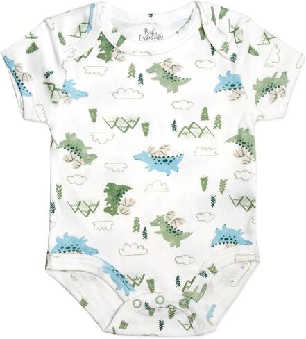 Baby Essentials 6 Pack Bodysuit Set Baby Boy Mama’s Little Man Just Like Dad 6 Piece Newborn Outfit Set in Kuwait