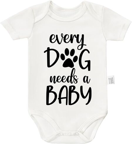 Every Dog Needs a Baby Bodysuit, Infant Newborn Cotton Romper Short Sleeve Jumpsuit Outfits 0-24 Months in Kuwait