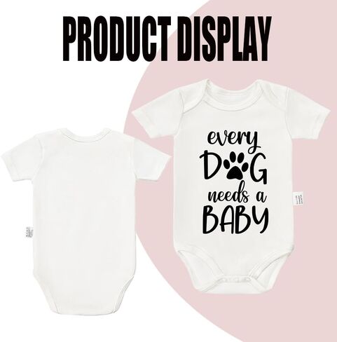 Every Dog Needs a Baby Bodysuit, Infant Newborn Cotton Romper Short Sleeve Jumpsuit Outfits 0-24 Months in Kuwait