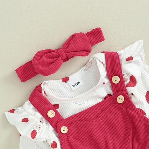 Baby Girl Christmas Outfits Long Sleeve Cartoon Bodysuit Romper Overall Skirt Dress Headband Infant Girl Clothes in Kuwait