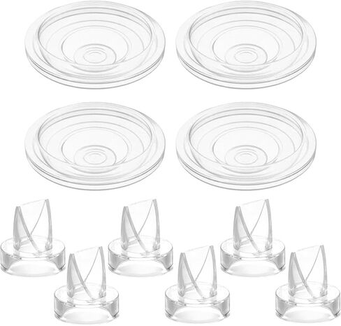 6Pack Silicone Duckbill Valves & 4Pack Silicone Diaphragms for S9/S12/S9Pro/S12Pro Wearable Breast Pumps, Essential Electric Breast Pump Replacement Parts for Breastfeeding in Saudi Arabia