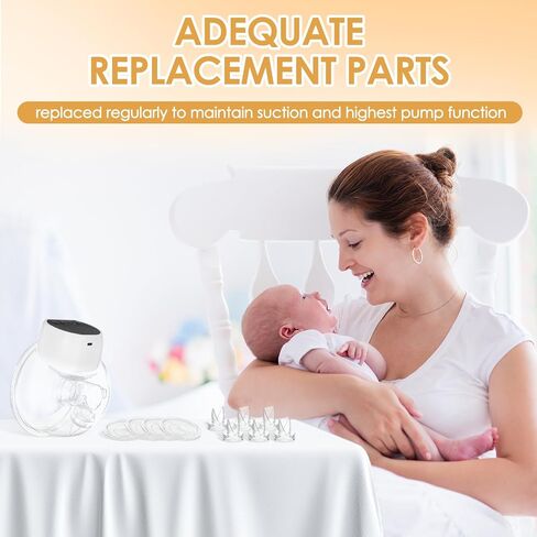 6Pack Silicone Duckbill Valves & 4Pack Silicone Diaphragms for S9/S12/S9Pro/S12Pro Wearable Breast Pumps, Essential Electric Breast Pump Replacement Parts for Breastfeeding in Saudi Arabia