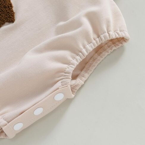Newborn Baby Girl Football Clothes Football Bow Sweatshirt Romper Long Sleeve Bubble Romper Cute Fall Winter Outfit in Saudi Arabia