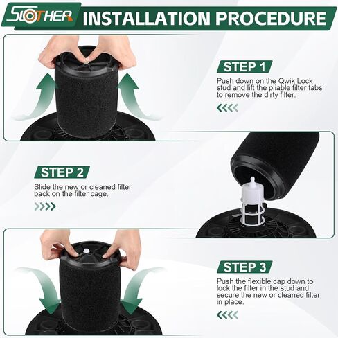 فلتر بديل Slother VF7000 متوافق مع مرشح Ridgid Wet Only Vac الذي يناسب من 5 إلى 20 جالونًا من المكانس الرطبة/الجافة ومكانس التسوق. in Saudi Arabia