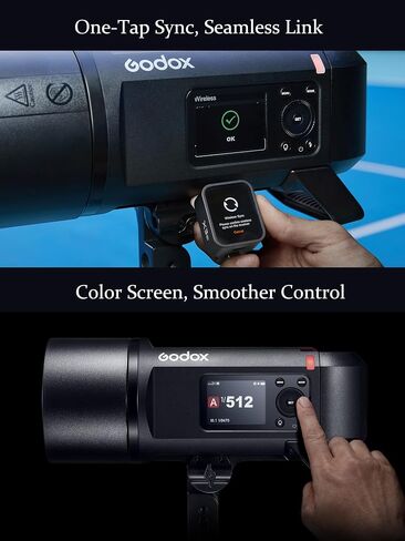 Godox AD600 Pro II AD600Pro II 600ws ضوء فلاش خارجي، نظام X لاسلكي 2.4G، 40W ثنائي اللون 2800K-6000K، TTL GN87 HSS 1/8000s، 0.01s~0.9s وقت إعادة التدوير، 1/1 إلى 1/512 10 خطوات طاقة (ترقية 2024) in Saudi Arabia