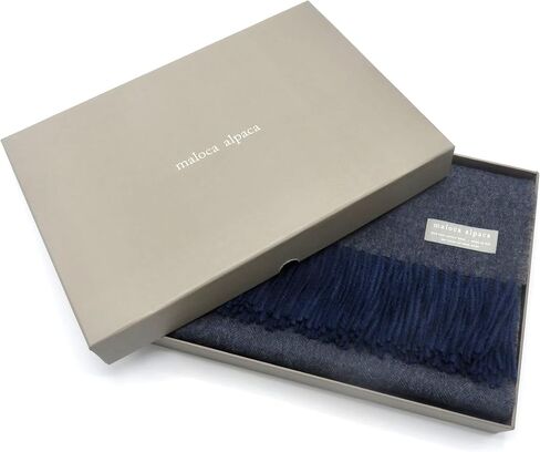 Lightweight Throw Blanket - 100% Baby Alpaca Wool Herringbone Weave - Ethically Sourced - Gentle on Skin - Softer and Warmer Than Wool - Limited Production - Off-White/Cream in Saudi Arabia