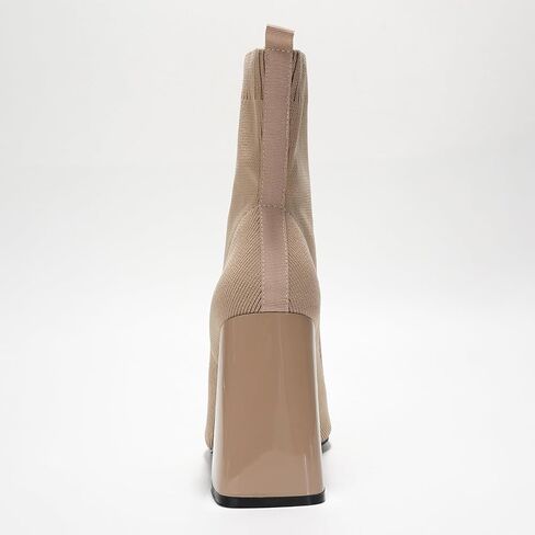 Cape Robbin Pointed Toe Booties for Women with Heels - Dressy Sock Boots and Heeled Ankle Boots, Chic Pointy Toe Booties for Women (Faina.A) in Saudi Arabia