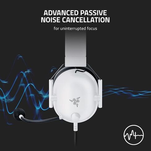 Razer - سماعة الألعاب السلكية BlackShark V2 X للكمبيوتر الشخصي، وPS5، وPS4، وSwitch، وXbox X|S، وXbox One - أبيض (متجدد) in Saudi Arabia