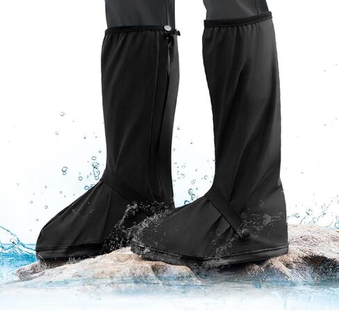 JUSTTOP rain Shoe Covers Waterproof, Recyclable Waterproof Shoe Covers, Shoe Covers for rain with Zipper, Foldable & Non-Slip, rain Shoe Covers, Unisex Rainboots, Reflector (Small) in Saudi Arabia