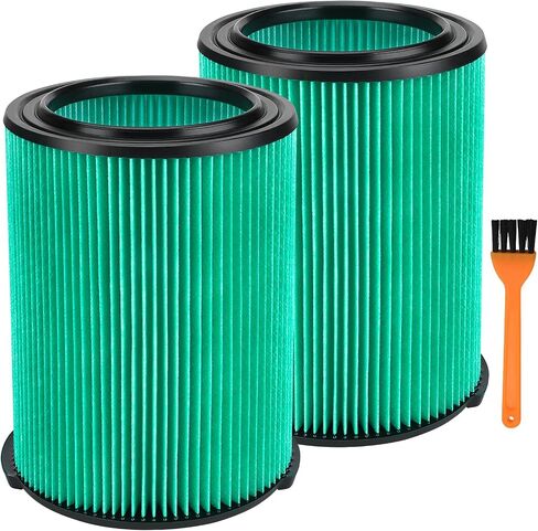 2 حزمة فلتر بديل رطب/جاف VF6000 لمكنسات Ridgd 5-20 جالون WD5500 WD0671 WD6425 WD7000 WD1280 WD1851 WD1680 WD1956 RV2400A 1400RV RV2600B، لـ Husky 6-9 جالون Vacs in Saudi Arabia