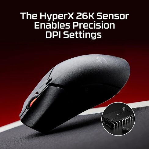 HyperX Pulsefire Haste 2 Mini - ماوس ألعاب لاسلكي للكمبيوتر الشخصي، خفيف الوزن، بلوتوث 2.4 جيجا هرتز، أبيض in Kuwait