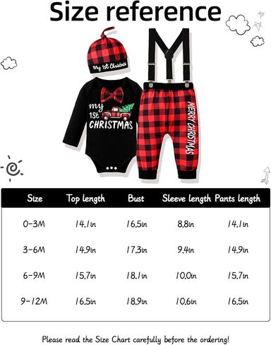 My First Christmas Baby Boy Outfit Gentleman Romper Suspender Pants with Hat 3PCS Christmas Clothes 0-12 Months in Saudi Arabia