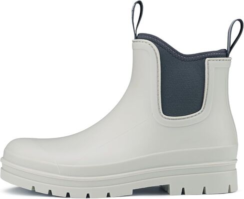 HISEA Women's Chelsea Rubber Rain Boots Ankle Rain Boots Waterproof Women Neoprene Short Garden Boots in Kuwait