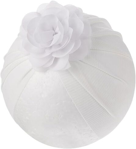 Baby Turban Hats Top Knot Head Wrap Soft Cute Beanie Cap Newborn Infant Toddler Hat in Saudi Arabia