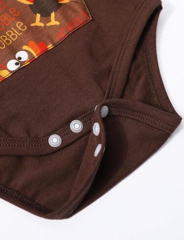 Thanksgiving Baby Boy Outfit Long Sleeve Hoodie Patchwork Romper Turkey Pants Thanksgiving Outfit Set in Saudi Arabia