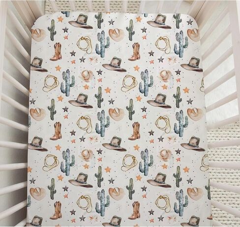 Dragons Crib Sheets, Dragons Clouds Moon Stars Fitted Crib Sheet for Standard Crib and Stroller Mattress, Unisex Dragons Leaves Eggs Print Mattress Sheet for Baby Boys Girls-28 * 52 in Saudi Arabia