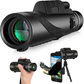 Monocular for Adults High Powered, Monocular Telescope for Camping Hiking Bird Watching