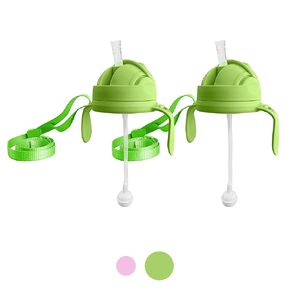 Botabee 3-in-1 Weighted Straw Sippy Cup Conversion Kit for Comotomo Baby Bottles | Compatible with Comotomo 5 Ounce & 8 Ounce Bottles | Versatile Leak-Proof Lid | Easy to Clean - Green (2 Pack)