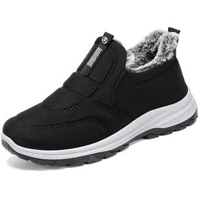 Women Winter Snow Boots Comfortable Warm Fur lined Slip on Ankle Boots Lightweight Waterproof Outdoor Booties