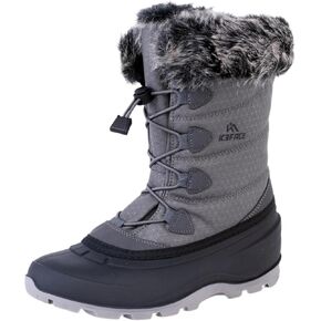 حذاء الثلج المقاوم للماء من ICEFACE للنساء مع نسيج نايلون مبطن وبطانة قطيفة لتوفير الدفء والراحة في نهاية المطاف، حذاء شتوي أنيق وعملي مثالي للأيام الثلجية وأنشطة الطقس البارد in Kuwait