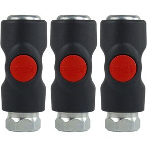 3 Pack Prevost Automotive Truflate Safety Air Coupler USI 061201 1/4" NPT PrevoS1
