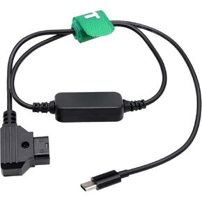 8.4V Power Charging Cable D-tap to USB Type C for DJI Focus Pro Canon R5C iPhone15 Max Sony A7SIII FX3 Lumix GH6 Camera Mixer Recorder 60cm