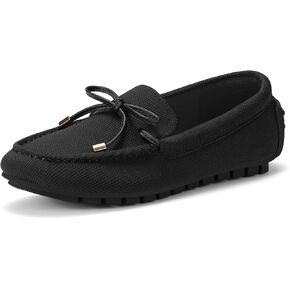 ZURIN Knitted Loafers for Women Casual Flat Shoes Slip On Penny Loafers Comfortable Breathable Boat Shoes for Work Driving Walking