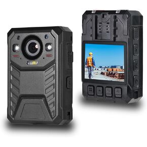 1440P HD Police Body Camera,17H Record Time,3600mAH Battery Body Camera, 64G Memory Audio Video Recording, Night Vision, Data-encrypt for Law Enforcement Record, Security Guards, Personal Use