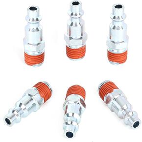 HW HAMWOO 6-Piece 1/4-Inch Industrial Male Plugs Kit