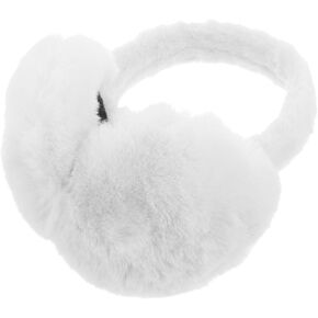 Abaodam Winter Ear Muffs Ear Warmer Collapsible Christmas Plush Ear Cover Cold-proof Windproof Antifreeze (Beige)